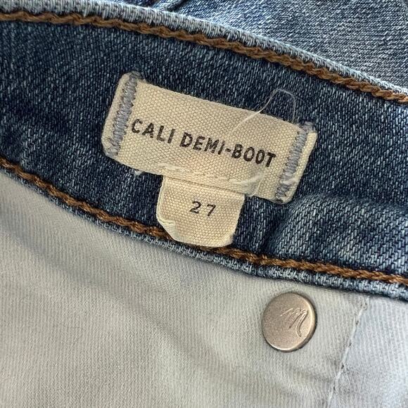 Madewell Jeans Cali Demi-Boot Kick Flare Crop Fleetwood Medium Blue Women's 27 - Picture 10 of 13
